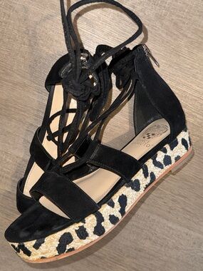 Vince Camuto Kellia Strappy Espadrille Sandals Sz 9.5